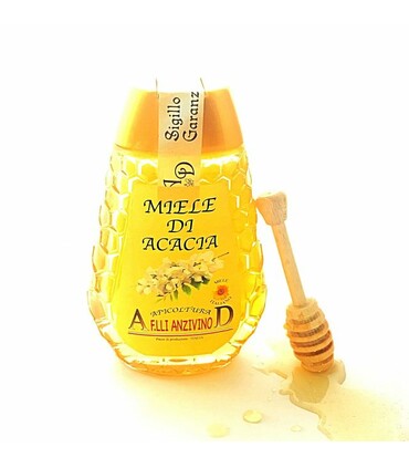 Miele di Acacia in flacone Squeezer 350g - 12 pezzi