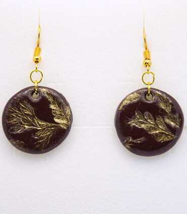 Orecchini golden leaf